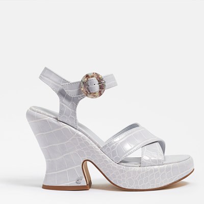 Chanel discount clear wedges