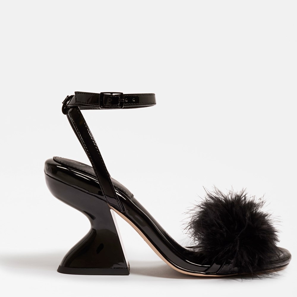 Heels with feathers on on sale front